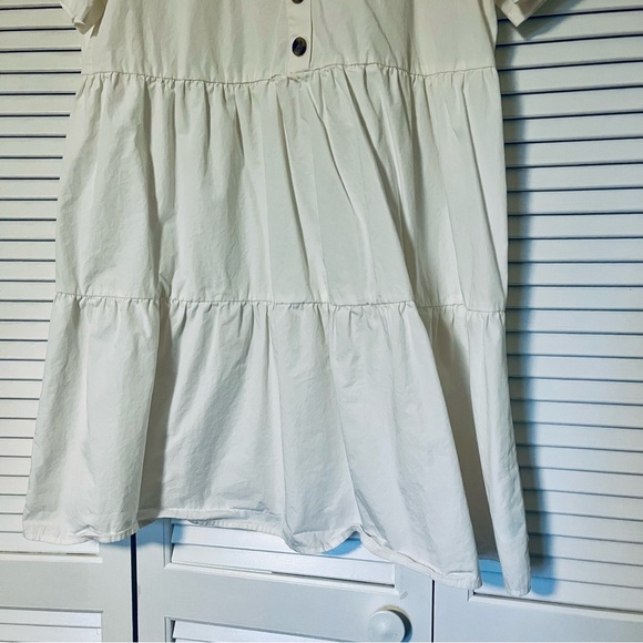 Madewell White Tiered Babydoll Dress - Picture 4 of 10